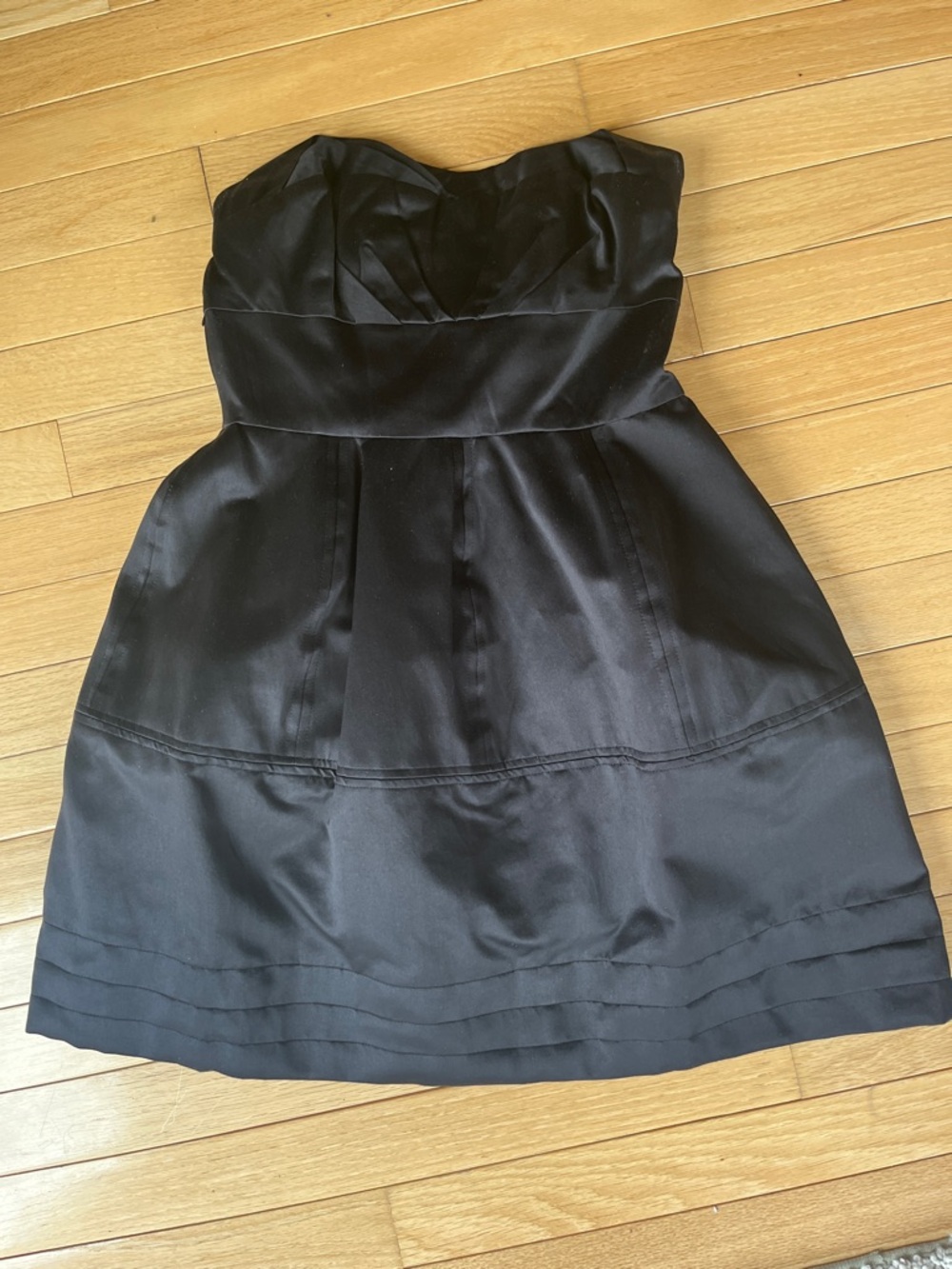 Zac Posen Black Strapless Fit-and-Flare Dress